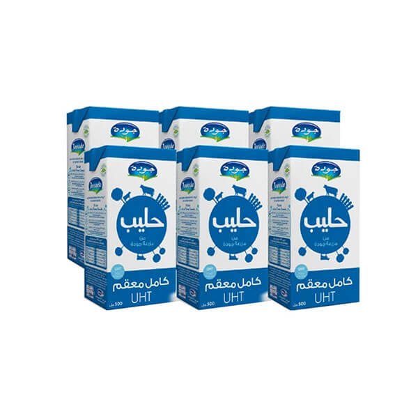 علبة حليب جودة 6×1لتر معقم